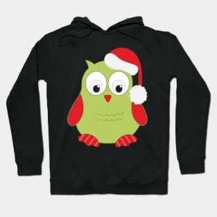 Cute Santa Owl Hoodie